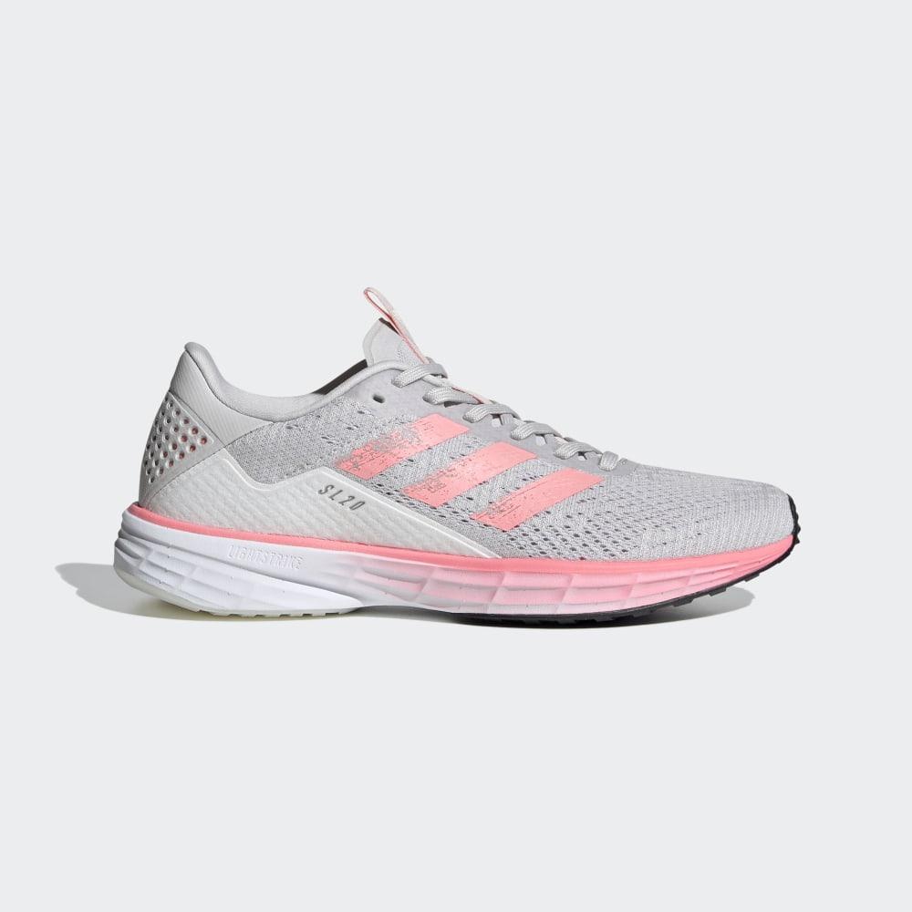 Adidas Women's SL20 SUMMER.RDY Running Shoes Grey/Light Red/White Ireland FU6616